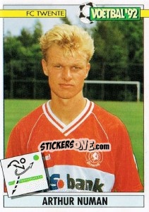 Sticker Arthur Numan - Voetbal 1991-1992 - Panini