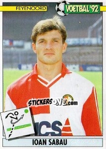 Sticker Ioan Sabau - Voetbal 1991-1992 - Panini