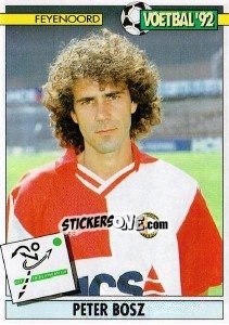 Sticker Peter Bosz - Voetbal 1991-1992 - Panini
