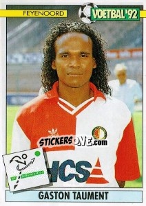 Figurina Gaston Taument - Voetbal 1991-1992 - Panini