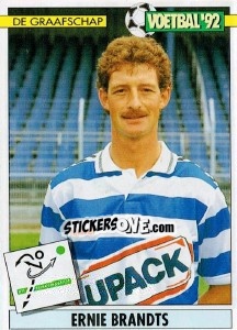 Sticker Ernie Brandts - Voetbal 1991-1992 - Panini
