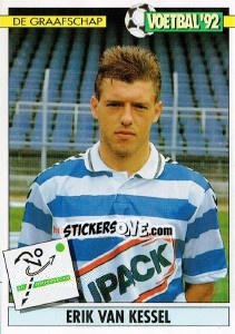 Sticker Erik van Kessel - Voetbal 1991-1992 - Panini