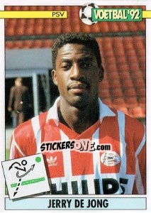 Sticker Jerry de Jong - Voetbal 1991-1992 n. 100 - Panini