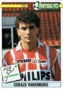 Sticker Gerald Vanenburg - Voetbal 1991-1992 n. 107 - Panini