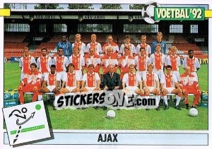 Sticker Team Ajax - Voetbal 1991-1992 - Panini