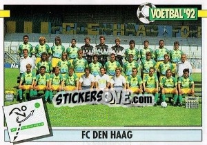 Sticker Team FC Den Haag - Voetbal 1991-1992 - Panini