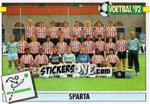 Figurina Team Sparta - Voetbal 1991-1992 - Panini