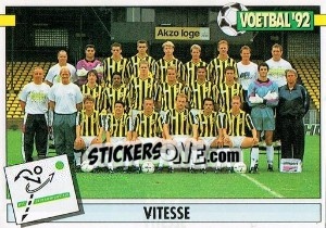 Sticker Team Vitesse - Voetbal 1991-1992 - Panini
