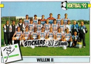 Sticker Team Willem II - Voetbal 1991-1992 - Panini
