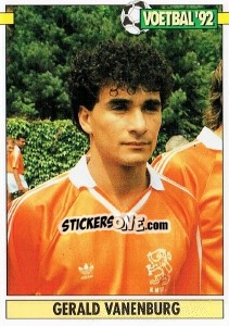 Sticker Gerald Vanenburg - Voetbal 1991-1992 - Panini