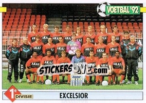 Sticker Team Excelsior - Voetbal 1991-1992 - Panini
