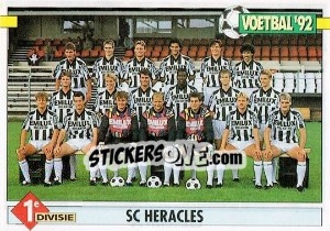 Sticker Team SC Heracles '74 - Voetbal 1991-1992 - Panini