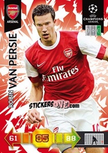 Sticker Robin van Persie - UEFA Champions League 2010-2011. Adrenalyn XL n. 12 - Panini