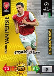 Figurina Robin van Persie - UEFA Champions League 2010-2011. Adrenalyn XL - Panini