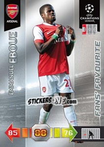 Sticker Emmanuel Eboue - UEFA Champions League 2010-2011. Adrenalyn XL n. 15 - Panini