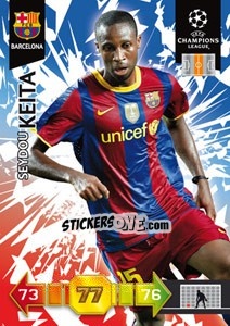 Sticker Seydou Keita - UEFA Champions League 2010-2011. Adrenalyn XL n. 26 - Panini