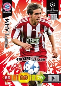Sticker Philipp Lahm - UEFA Champions League 2010-2011. Adrenalyn XL n. 42 - Panini