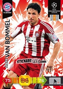 Sticker Mark van Bommel - UEFA Champions League 2010-2011. Adrenalyn XL n. 44 - Panini