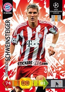 Sticker Bastian Schweinsteiger - UEFA Champions League 2010-2011. Adrenalyn XL n. 45 - Panini