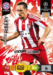 Sticker Franck Ribéry - UEFA Champions League 2010-2011. Adrenalyn XL n. 46 - Panini