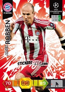 Sticker Arjen Robben - UEFA Champions League 2010-2011. Adrenalyn XL n. 48 - Panini