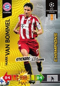 Sticker Mark van Bommel - UEFA Champions League 2010-2011. Adrenalyn XL n. 55 - Panini