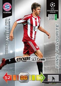 Sticker Thomas Müller - UEFA Champions League 2010-2011. Adrenalyn XL n. 56 - Panini