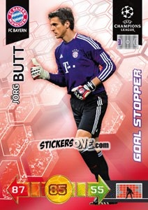 Cromo Jörg Butt - UEFA Champions League 2010-2011. Adrenalyn XL - Panini
