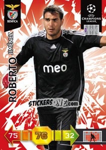 Sticker Roberto Jiménez - UEFA Champions League 2010-2011. Adrenalyn XL n. 61 - Panini