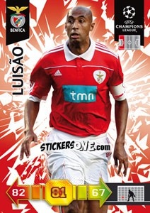 Sticker Luisão - UEFA Champions League 2010-2011. Adrenalyn XL n. 62 - Panini