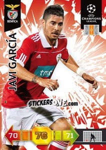 Sticker Javi García - UEFA Champions League 2010-2011. Adrenalyn XL - Panini