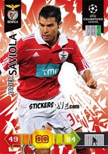 Cromo Javier Saviola - UEFA Champions League 2010-2011. Adrenalyn XL n. 69 - Panini