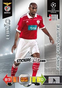 Sticker Luisão - UEFA Champions League 2010-2011. Adrenalyn XL - Panini