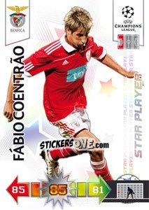 Cromo Fábio Coentrão - UEFA Champions League 2010-2011. Adrenalyn XL - Panini