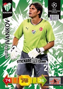 Sticker Dimitar Ivankov - UEFA Champions League 2010-2011. Adrenalyn XL - Panini