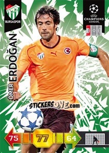 Figurina Ömer Erdogan - UEFA Champions League 2010-2011. Adrenalyn XL - Panini