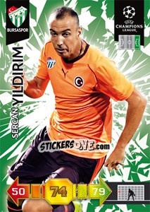 Cromo Sercan Yildirim - UEFA Champions League 2010-2011. Adrenalyn XL n. 81 - Panini