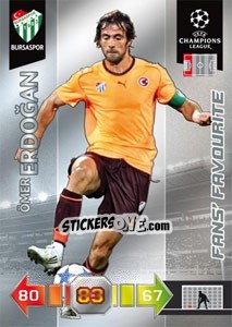 Sticker Ömer Erdogan - UEFA Champions League 2010-2011. Adrenalyn XL - Panini