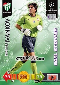Sticker Dimitar Ivankov - UEFA Champions League 2010-2011. Adrenalyn XL n. 83 - Panini