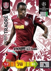 Sticker Lacina Traoré - UEFA Champions League 2010-2011. Adrenalyn XL n. 92 - Panini