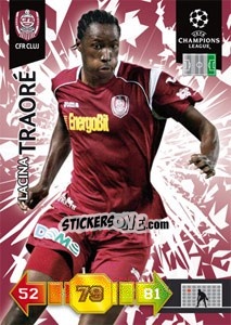 Figurina Lacina Traoré - UEFA Champions League 2010-2011. Adrenalyn XL - Panini