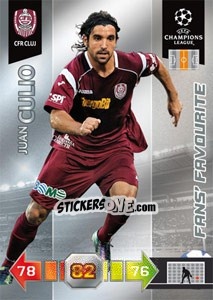 Cromo Juan Culio - UEFA Champions League 2010-2011. Adrenalyn XL - Panini