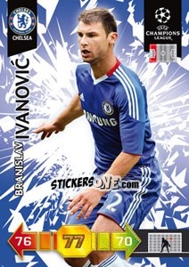 Sticker Branislav Ivanovic - UEFA Champions League 2010-2011. Adrenalyn XL n. 98 - Panini