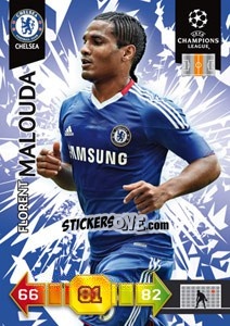 Cromo Florent Malouda - UEFA Champions League 2010-2011. Adrenalyn XL - Panini