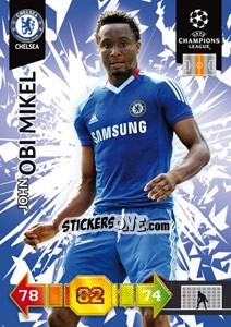 Figurina John Obi Mikel - UEFA Champions League 2010-2011. Adrenalyn XL - Panini