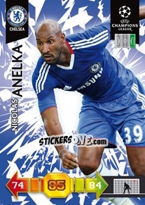 Sticker Nicolas Anelka - UEFA Champions League 2010-2011. Adrenalyn XL n. 107 - Panini