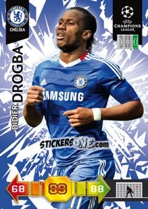 Sticker Didier Drogba - UEFA Champions League 2010-2011. Adrenalyn XL - Panini