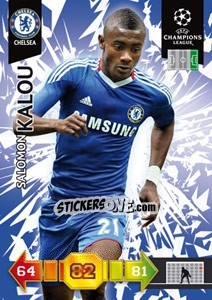 Sticker Salomon Kalou - UEFA Champions League 2010-2011. Adrenalyn XL n. 109 - Panini