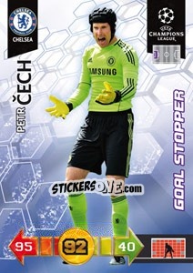 Sticker Petr Cech - UEFA Champions League 2010-2011. Adrenalyn XL n. 113 - Panini