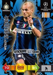 Sticker Wesley Sneijder - UEFA Champions League 2010-2011. Adrenalyn XL n. 125 - Panini